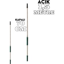 Oliva Nero Teleskopik Uzayan Süngerli Alüminyum Sap 1.5 mt