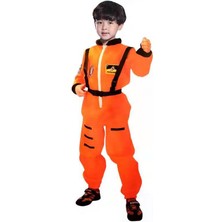 Janae Çocuklar Için Astronot Cosplay Kıyafet Turuncu (Yurt Dışından)