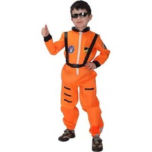 Janae Çocuklar Için Astronot Cosplay Kıyafet Turuncu (Yurt Dışından)