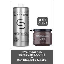 Colorinn Plasenta Şampuan 1000ml Ve Maske 330ml 2'Li Set