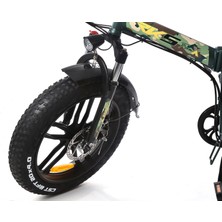 Rks Form x Kamuflaj Desenli Elektrikli Şarjlı Lityum Bataryalı Akülü Katlanabilir Bisiklet