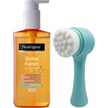 Neutrogena Temizleme Jeli 200ML ve Fluweel Cilt Yüz Temizleme Fırçası Yeşil