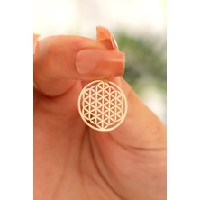 Sefa Gold 14 Ayar Altın Astar Yaşam Çiçeği Kolye Ucu