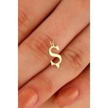 Sefa Gold 14 Ayar Altın Ş Harfi Harf Kolye Ucu