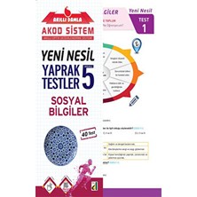 Akıllı  Sosyal Bilgiler Yeni Nesil Yaprak Testler - 5. Sınıf