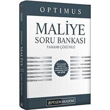 Pegem Akademi Yayıncılık 2020 KPSS A Grubu Optimus Maliye Soru Bankası Tamamı Çözümlü
