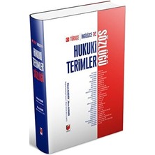 Adalet Yayınevi Türkçe-Ingilizce Hukuki Terimler Sözlüğü
