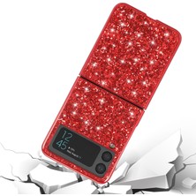 Xphone Store Samsung Galaxy Z Flip4 Pembe Için Glitter Powder Tpu Kılıfı (Yurt Dışından)