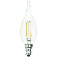 Kendal KES498 LED Flamanlı Kıvrık Buji Ampul 4W E14 Günışığı