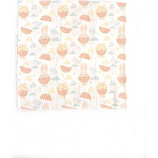Mama's Kido Organik Sertifikalı 4'lü Müslin Agız Bezi Seti - 25x25cm -Tavşan desen - KSET1953