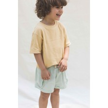 Little Gusto Oversize Çocuk Tişört Sarı