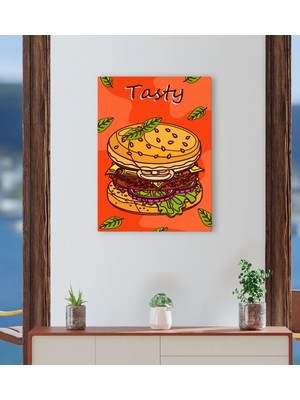 Bk Gift Cafe & Bar & Restaurant Konseptli Kanvas Tablo 30X50CM-69