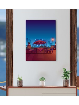 Bk Gift Cafe & Bar & Restaurant Konseptli Kanvas Tablo 30X50CM-5