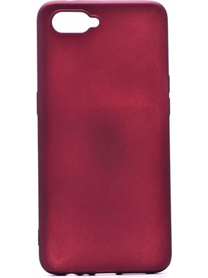 Oppo RX17 Neo Kılıf Silikon Yumuşak Dokulu Premium- Mürdüm