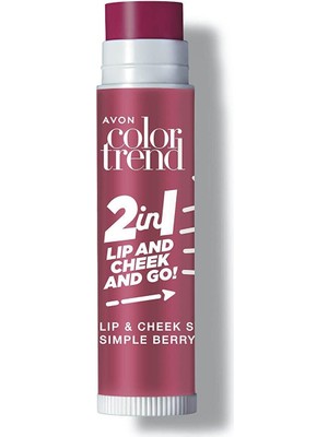 Avon Color Trend Dudak ve Yanak İçin Renklendirici Stik Simply Berry
