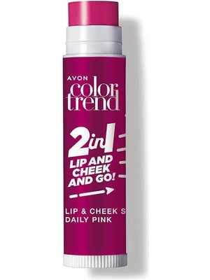 Avon Color Trend Dudak ve Yanak İçin Renklendirici Stik Daily Pink