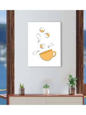 Bk Gift Cafe & Bar & Restaurant Konseptli Kanvas Tablo 30X50CM-61