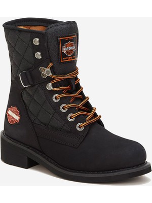 Harley Davidson New Worker  Nubuk Deri Bot 36-40 Black Nubuk