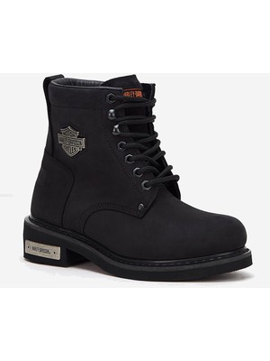 Harley Davidson Gibson  Nubuk Deri Bot 35-40 Black Nubuk