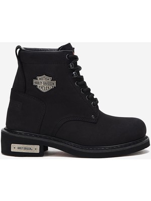 Harley Davidson Gibson  Nubuk Deri Bot 35-40 Black Nubuk