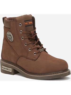 Harley Davidson Jim  Nubuk Deri Bot 36-40 Dark Brown Nubuk