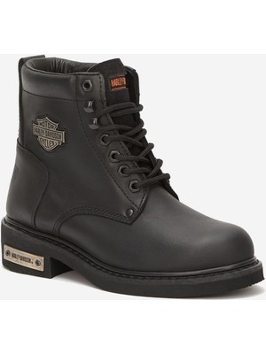 Harley Davidson Gibson  Bot 35-40 Black Yağlı Deri