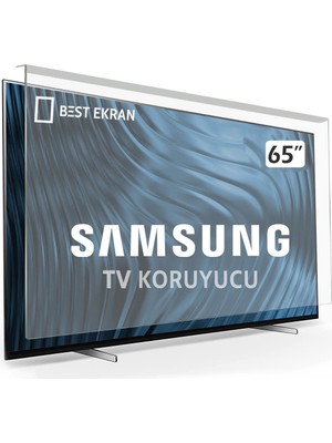 Best Ekran Samsung 65AU8000 Tv Ekran Koruyucu - Samsung 65" Inç 165 Ekran KIRILMAZ KORUMA CAMI UE65AU8000UXT