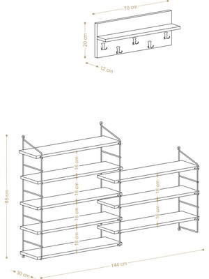 Decormet Bıena Ayakkabılık DEC0020