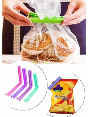 Orvila 6'lı Poşet Kapatıcı Klips Ambalaj ve Torba Kapatma Aparatı Poşet Klipsi