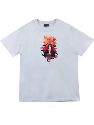 stonedfame Itachi Uchika Anime Baskılı Tshirt