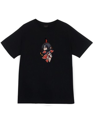 stonedfame Itachi Uchika Anime Baskılı Tshirt