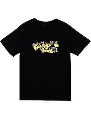 stonedfame Fairy Tail Anime Baskılı Tshirt