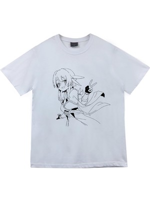 stonedfame Genshin Impact Anime Baskılı Tshirt