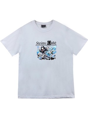 stonedfame Steins Gate Anime Baskılı Tshir