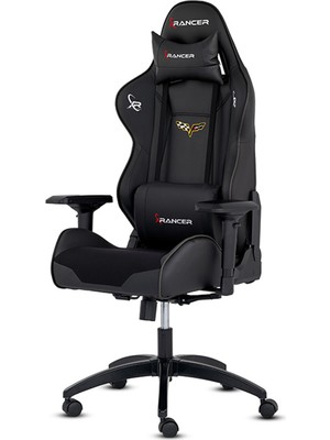 Xrancer Premıo Black Oyuncu Koltuğu Ergonomik Tasarım ile Antrasit Siyah Renk ve Konforlu Destek