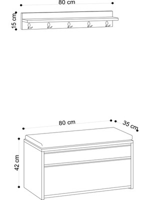 Decormet Dory Ayakkabılık DEC0010