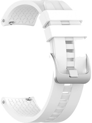 Markacase Fossil Watch Gen 6 Için Silikon Kordon Kayış Beyaz