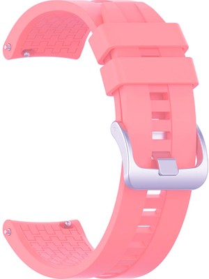 Markacase Fossil Watch Gen 6 Için Silikon Kordon Kayış Pembe