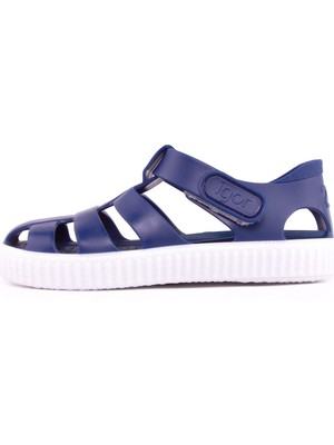 Igor S10289 Nico Çocuk Lacivert Beyaz Sandalet