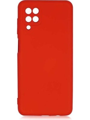 Eonaks Samsung Galaxy A12 Kılıf Kamera Korumalı Silikon Rubber Arka Kapak