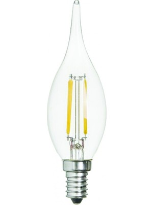 Kendal KES498 LED Flamanlı Kıvrık Buji Ampul 4W E14 Günışığı
