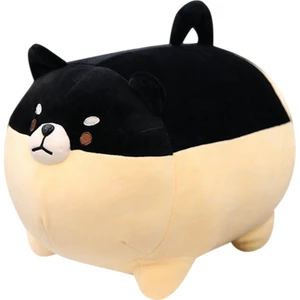 Shiba Inu Köpek Peluş Oyuncak - Siyah (Yurt Dışından)
