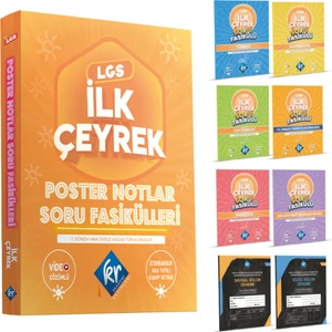 Kr Akademi Yayınları 8. Sınıf LGS Ilk Çeyrek Poster Notlar Soru Fasikülleri Akademi