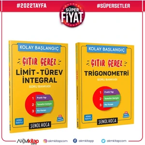Şenol Hoca Yayınları Limit Türev İntegral ve Trigonometri Soru Bankası Seti 2 Kitap