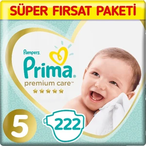 Premium Care 5 Beden Bebek Bezi 222'li