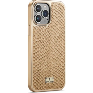 Fierre Shann iPhone 11 Için Yılan Derisi Dokulu Telefon Kılıfı - Beyaz (Yurt Dışından)