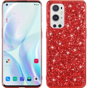 Szykd Oneplus 8t Için Işıltılı Tpu Telefon Kılıfı - Kırmızı (Yurt Dışından)