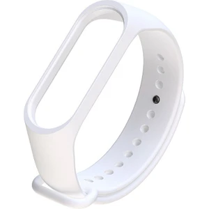 Xiaomi Mi Band 7 ile Uyumlu Saat Kayışı Ent Kaliteli Spor Saat Termoplastik Kordon  Beyaz