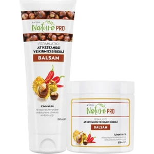 Nature Pro At Kestanesi Ve Kırmızı Biberli Balsam 500 Ml. + 250 Ml. Paketi