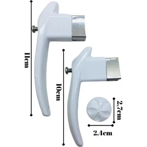 Çaydanlık Sapı Takımı Kulp Tutamak Seti Kare Beyaz Yandan Vidalı